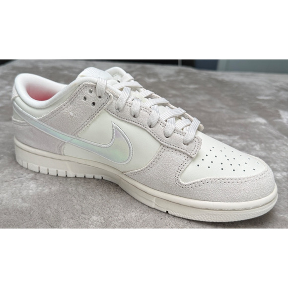 Nike Dunk Low Sail Iridescent Multicolor Sneakers Womens Size 10 HF5074-133 NEW - Picture 1 of 8